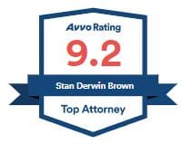 Avvo Rating 9.2 Stan Derwin Brown | Top Attorney
